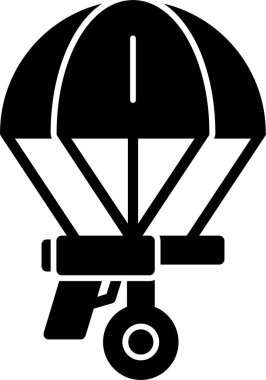 Helikopter simgesi, vektör çizimi beyaz arkaplanda izole edildi