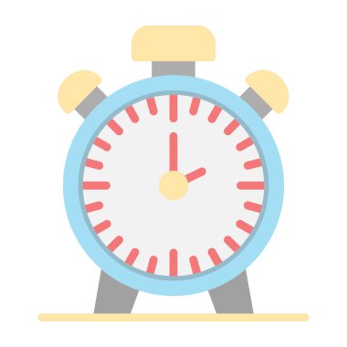 vektör alarm saati düz resimleme