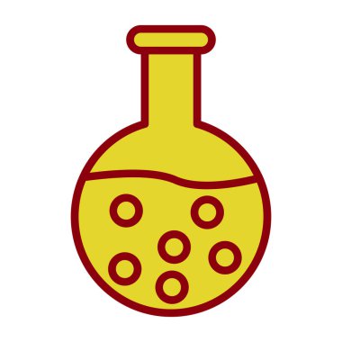 kimyasal şişesi kutsal kişilerin resmi, vektör çizim 