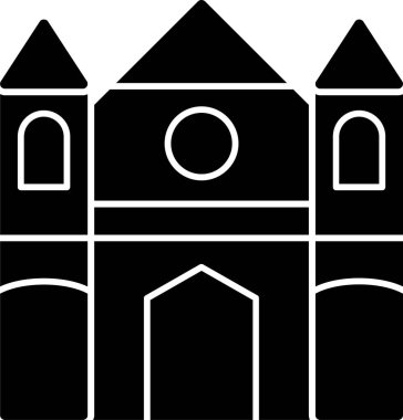 Kiliseye. Web simgesi basit illüstrasyon
