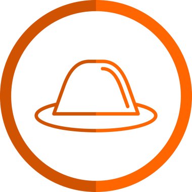 Şapka simgesi vektör illüstrasyonu