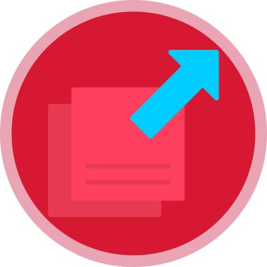 Ok. Web simgesi basit illüstrasyon