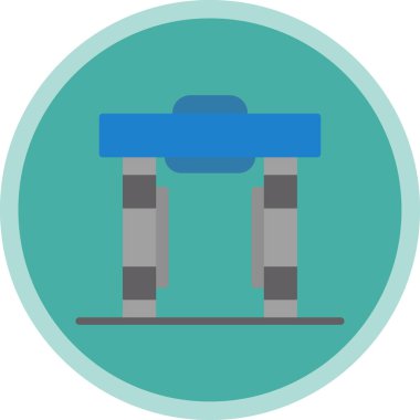 Yedek kulübesi Web simgesi basit illüstrasyon