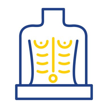 Göğüs kanseri ikonu. beyaz üzerinde izole edilmiş meme kanseri göğüs vektör simgesi rengi