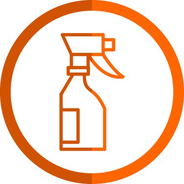 Sprey şişe vektör çizimi