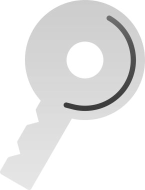 anahtar simgesi, vektör illüstrasyonu basit tasarım