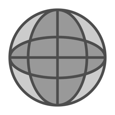 dünya simgesi, vektör illüstrasyonu