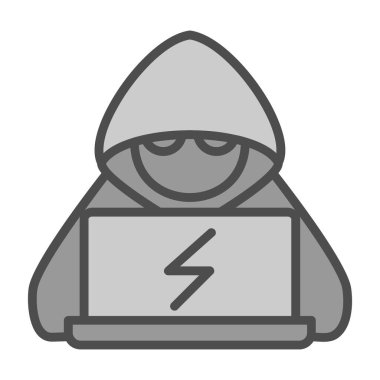 Dizüstü bilgisayar simgesi, vektör illüstrasyonu