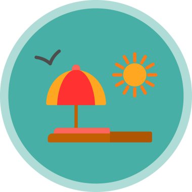 Güneş simgesinin vektör illüstrasyonu