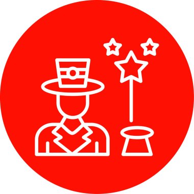 Bir sihirbazın vektör çizimi