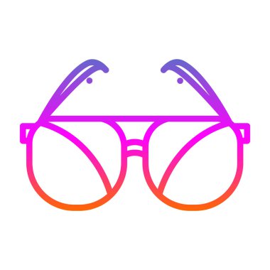 Güneş gözlüklerinin vektör illüstrasyonu modern grafik simgesi                       