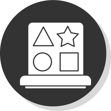 Modern eğitim ikonunun vektör illüstrasyonu