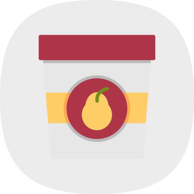 Uzun gölge limonlu düz simge