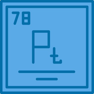 Bir kimyasal simgenin vektör illüstrasyonu