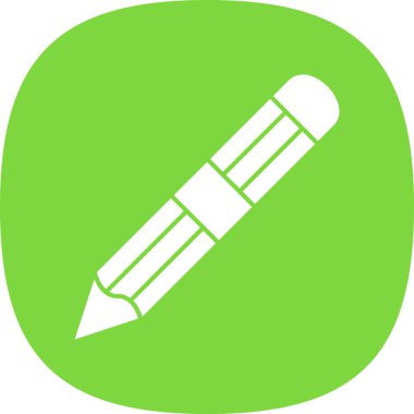 Kalem düz simge. Web vektörü basit illüstrasyon