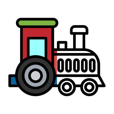 Toy train. web icon simple design