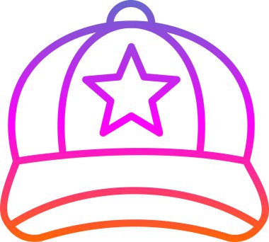 Şapka. Web simgesi basit illüstrasyon