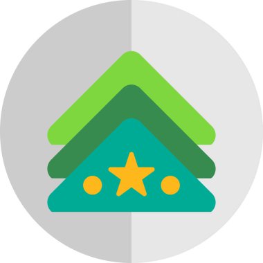 Noel Ağacı Vektör İllüstrasyonu