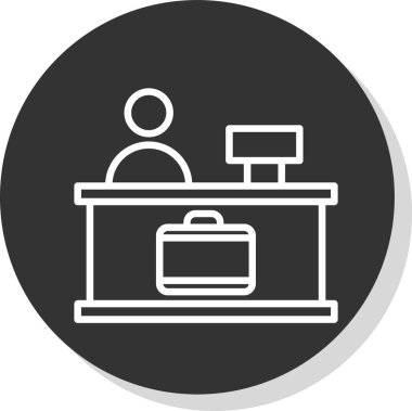 İş ve finans simgesinin vektör illüstrasyonu