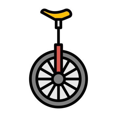 Bisiklet simgesi, vektör illüstrasyonu