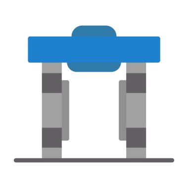 Halter düz vektör simgesi