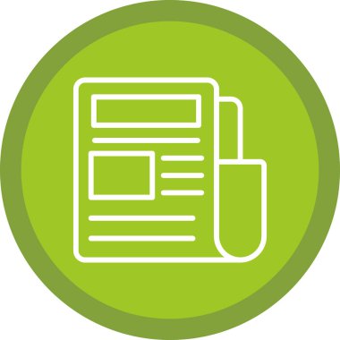 haber simgesi, gazete sembolü, vektör illüstrasyonu