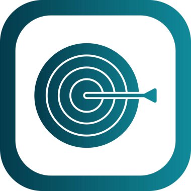 Hedef simgenin vektör illüstrasyonu 