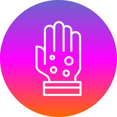 Haçlı bir elin vektör çizimi