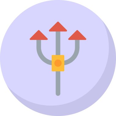 Modern ve basit harita simgesinin vektör illüstrasyonu