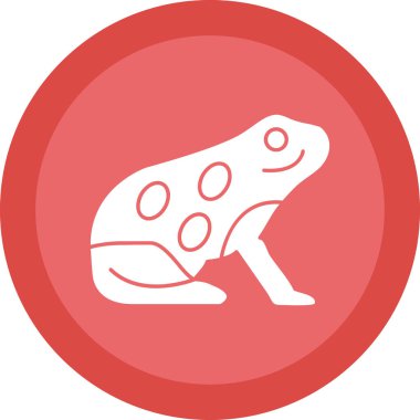 Kurbağa. Web simgesi basit illüstrasyon