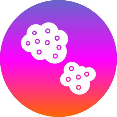 Bir bulut simgesinin vektör illüstrasyonu