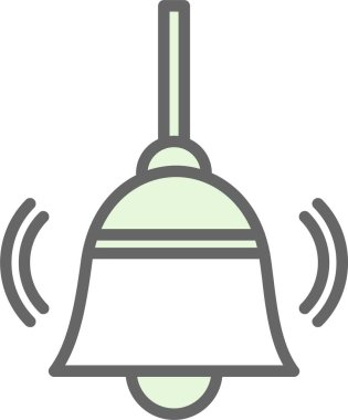 Bell simgesi illüstrasyon izole vektör işareti simgesi