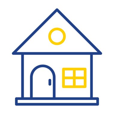 ev web simgesi, vektör illüstrasyonu 