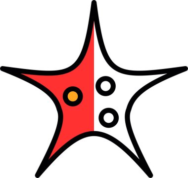 Bir yıldızın vektör illüstrasyonu