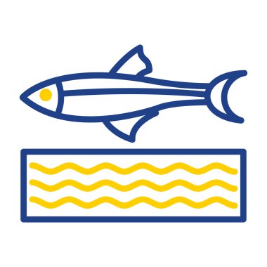 Ringa balığı simgesi vektör illüstrasyonu 