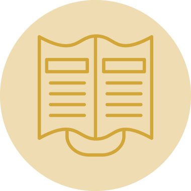 kitap simgesi, vektör illüstrasyonu basit tasarım