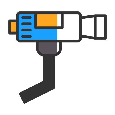 CCTV kamera simgesi, vektör illüstrasyonu