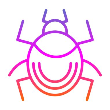 Böcek simgesinin vektör illüstrasyonu