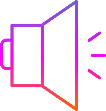 Ses simgesinin vektör illüstrasyonu 