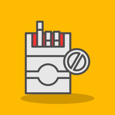 Sigara içmeyi bırak işaret vektörü çizimi tasarımı 