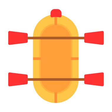 Rafting simgesinin vektör illüstrasyonu 