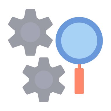 arama motoru optimizasyon simgesi düz biçimli 