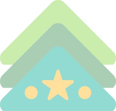 Yılbaşı ağacı. Basit resimleme