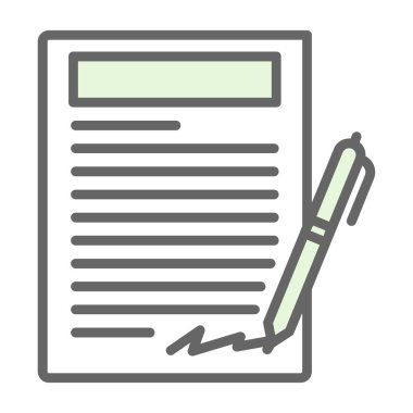 belge simgesi vektör illüstrasyonu