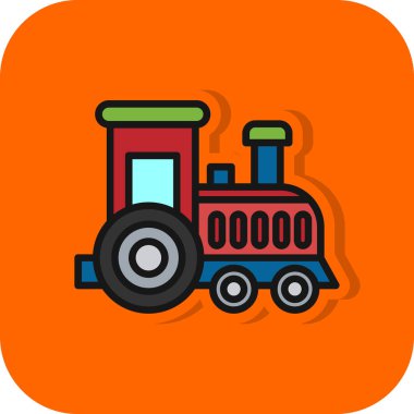 Toy train. web icon simple design