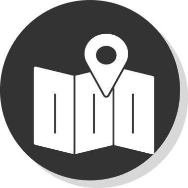 harita pin konumu simgesi düz biçimli