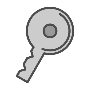 anahtar simgesi, vektör illüstrasyonu basit tasarım