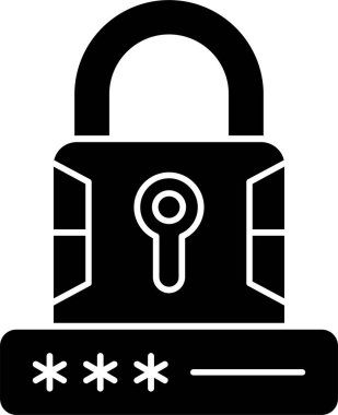 ikon vektör illüstrasyonunu kilitle