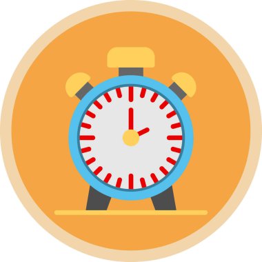 vektör alarm saati düz resimleme