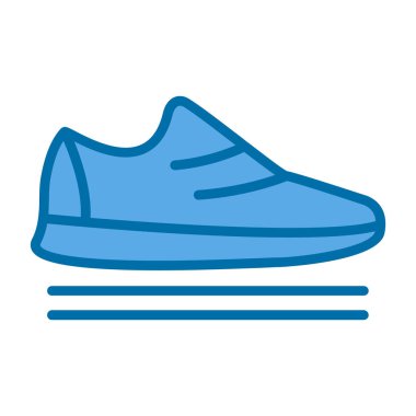 spor ayakkabısı ikon vektör illüstrasyonu 